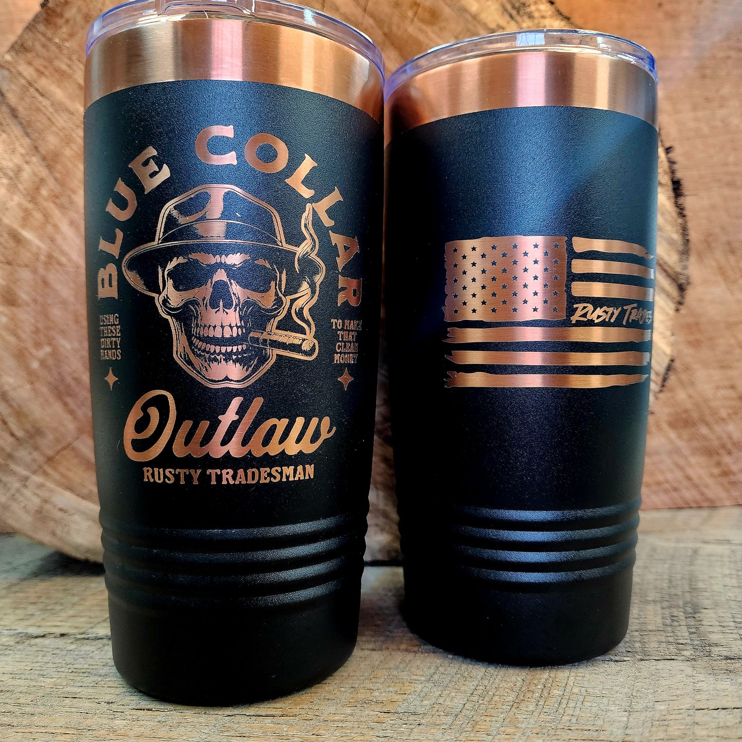 Blue Collar Outlaw Tumbler