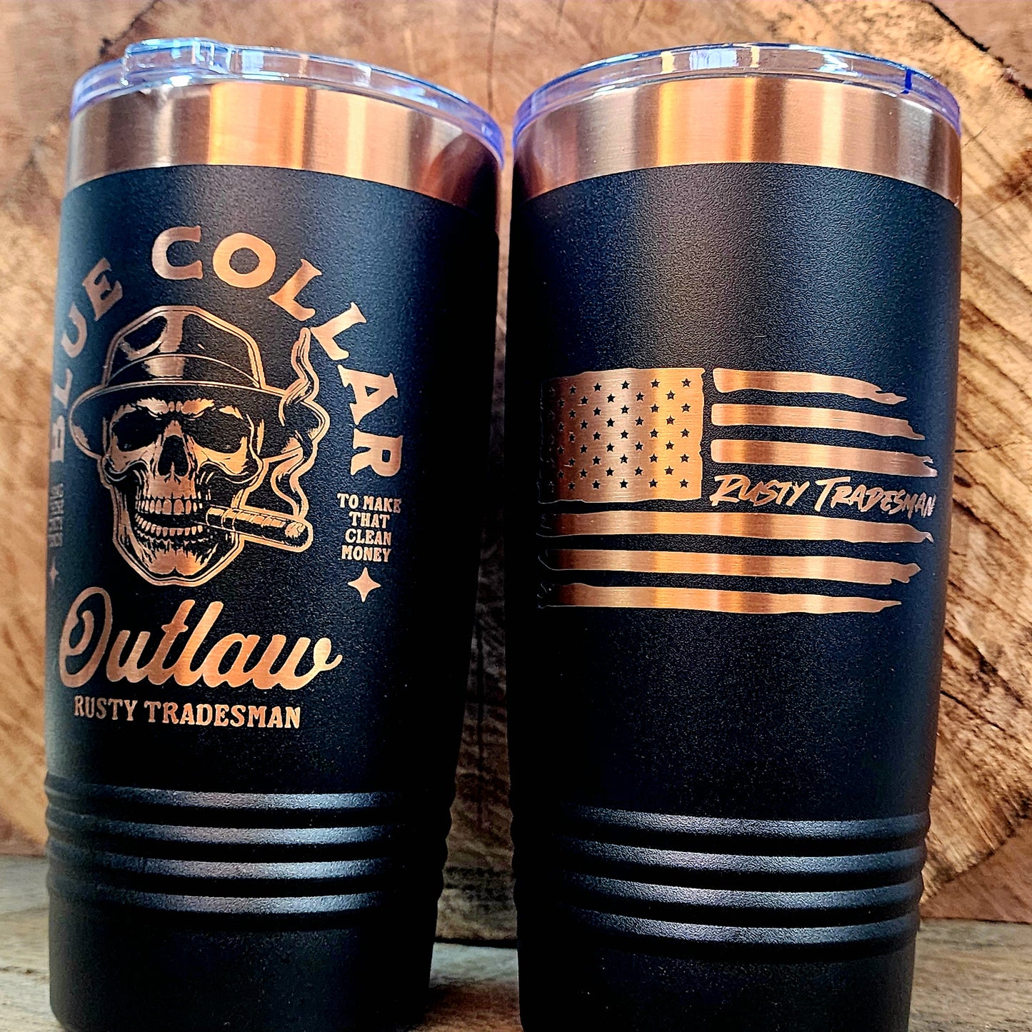 Blue Collar Outlaw Tumbler