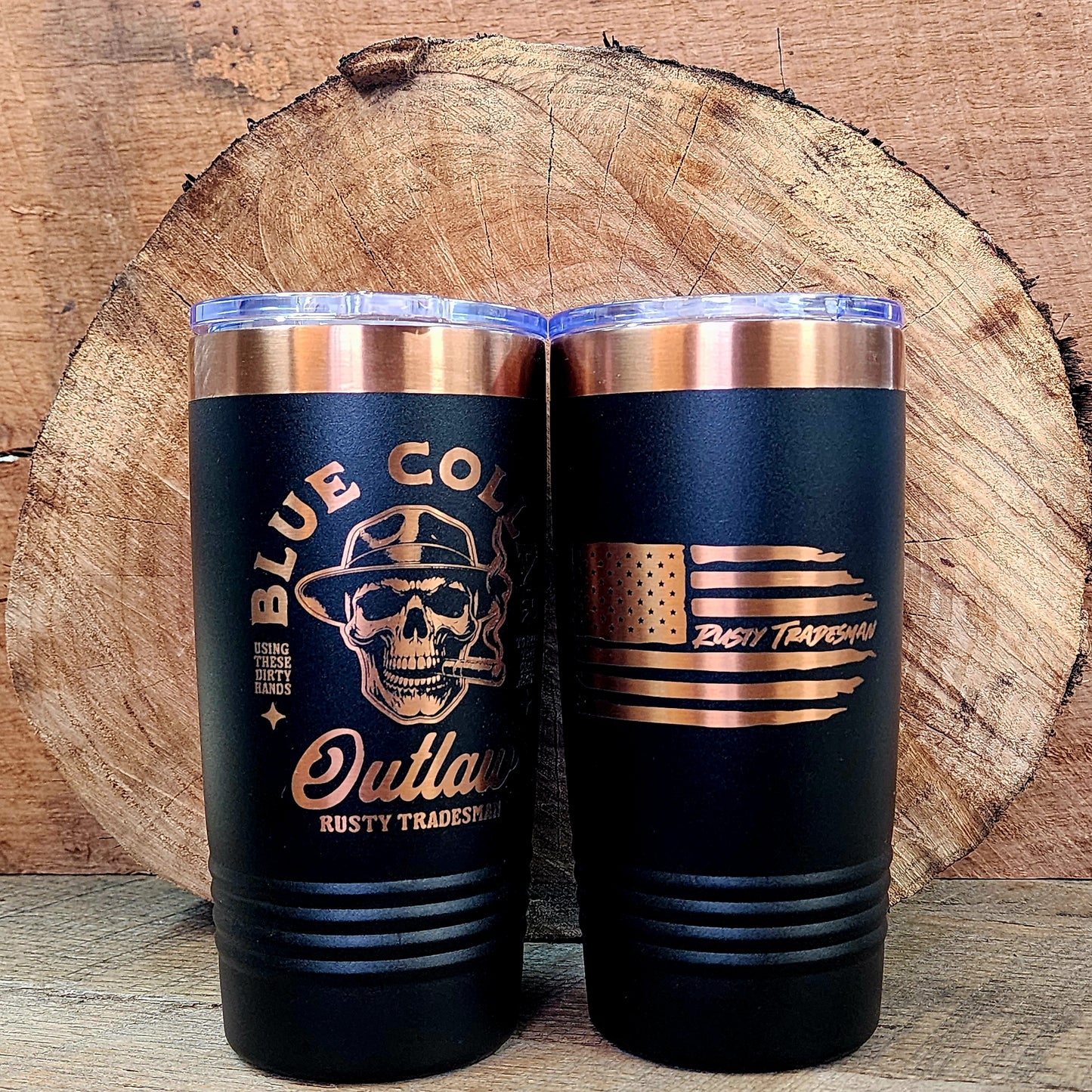 Blue Collar Outlaw Tumbler