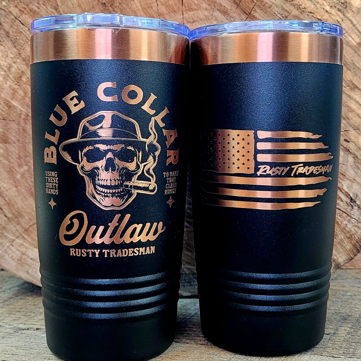 Blue Collar Outlaw Tumbler