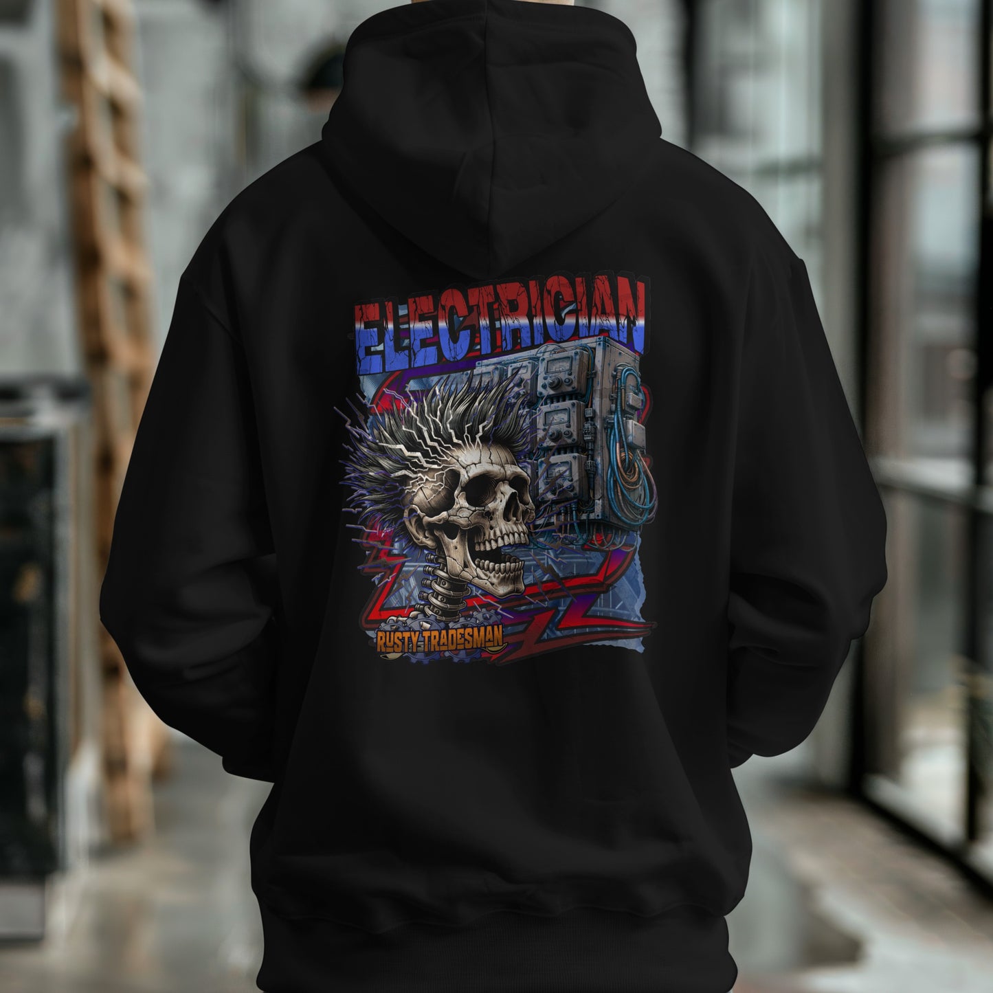 Electrician Hoodie | Rusty Tradesman
