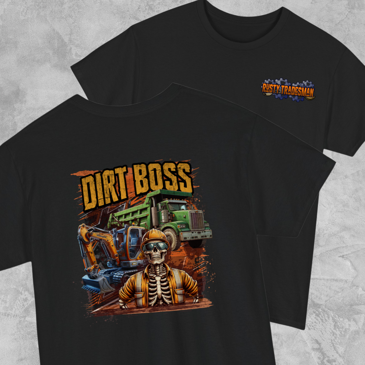 Dirt Boss Heavy Equipment Operator Shirt | Rusty Tradesman