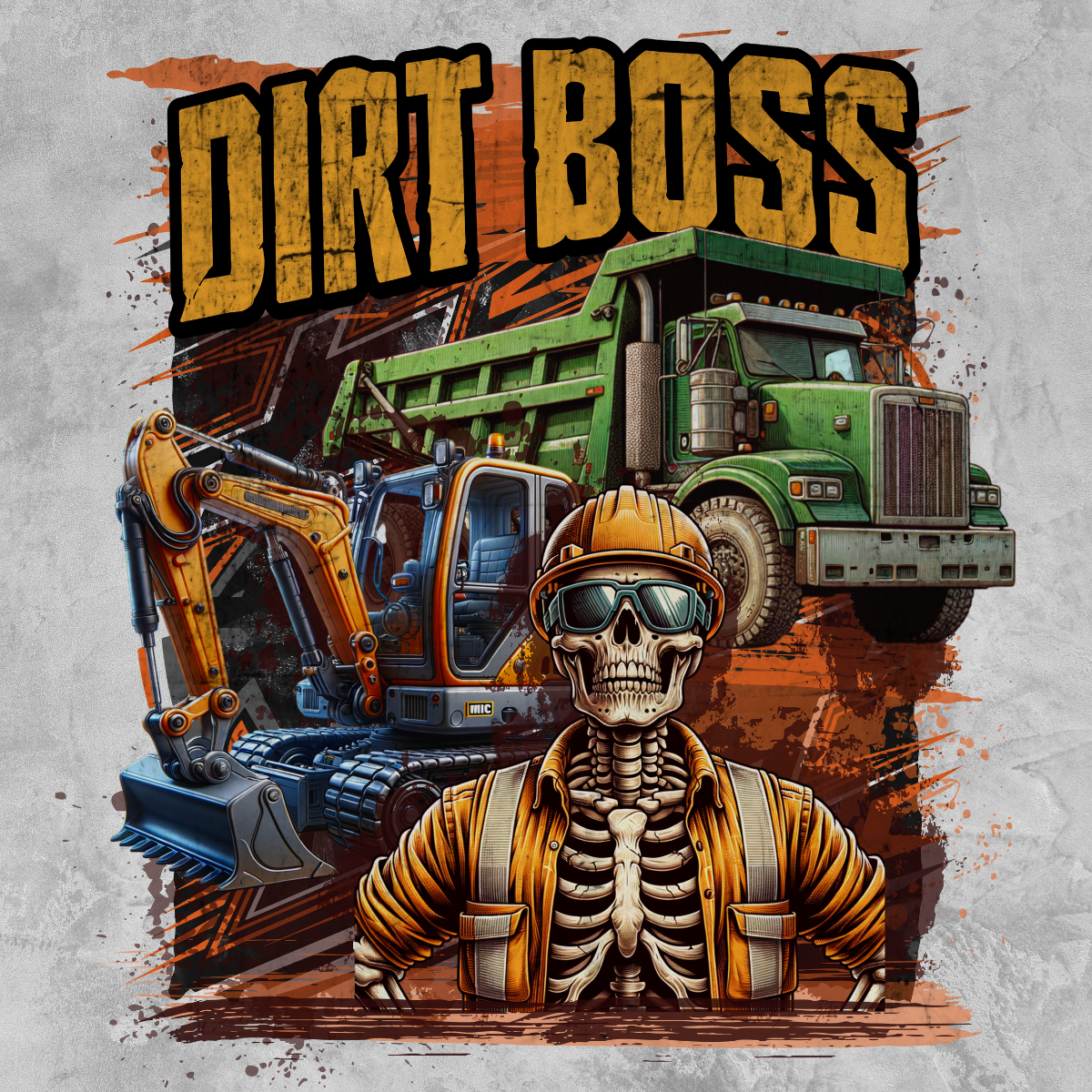 Dirt Boss Heavy Equipment Operator Shirt | Rusty Tradesman