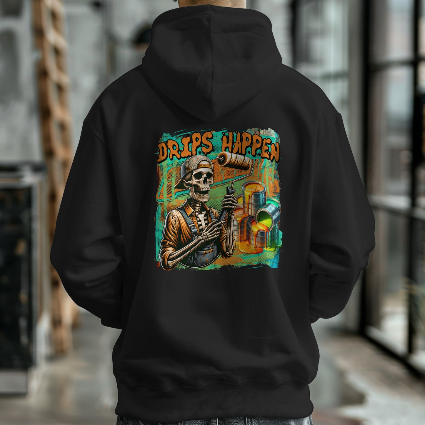Drips Happen Painter Hoodie | Rusty Tradesman