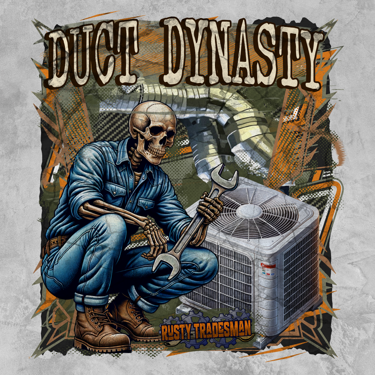 Duct Dynasty HVAC T-shirt | Rusty Tradesman