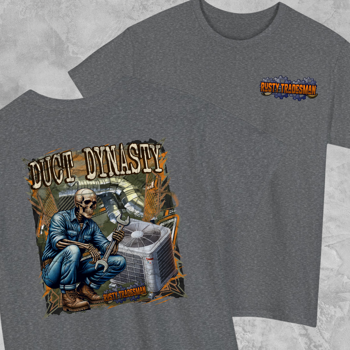 Duct Dynasty HVAC T-shirt | Rusty Tradesman