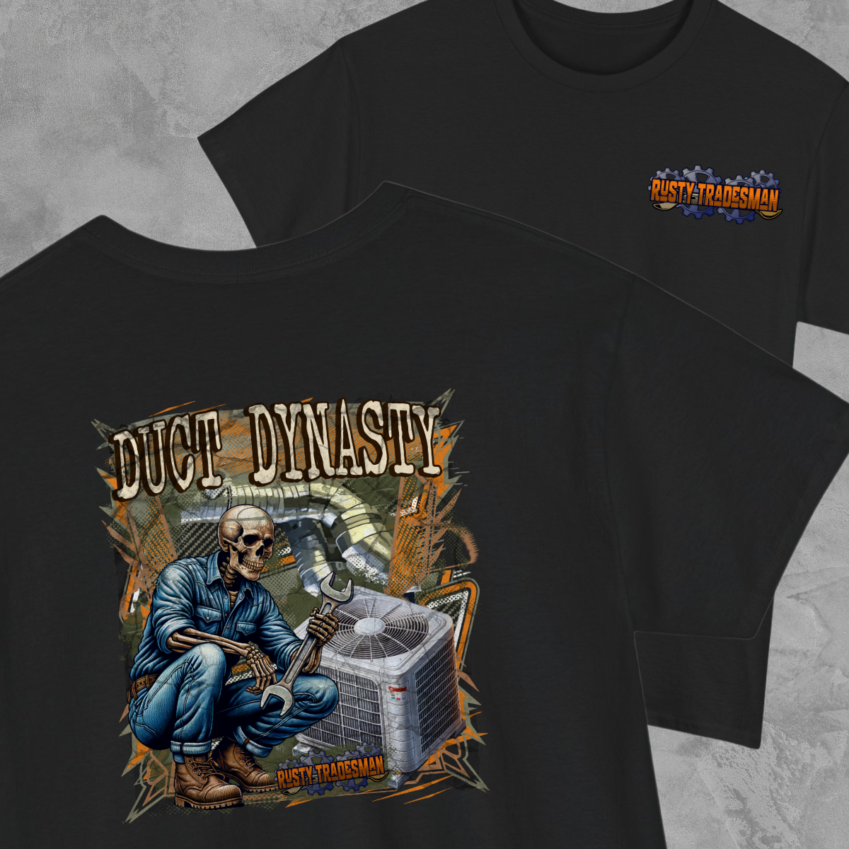 Duct Dynasty HVAC T-shirt | Rusty Tradesman