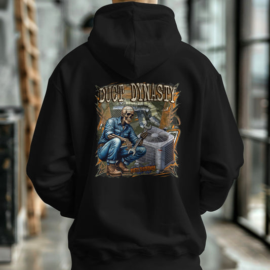 Duct Dynasty Hoodie | HVAC Hoodie 
| Rusty Tradesman