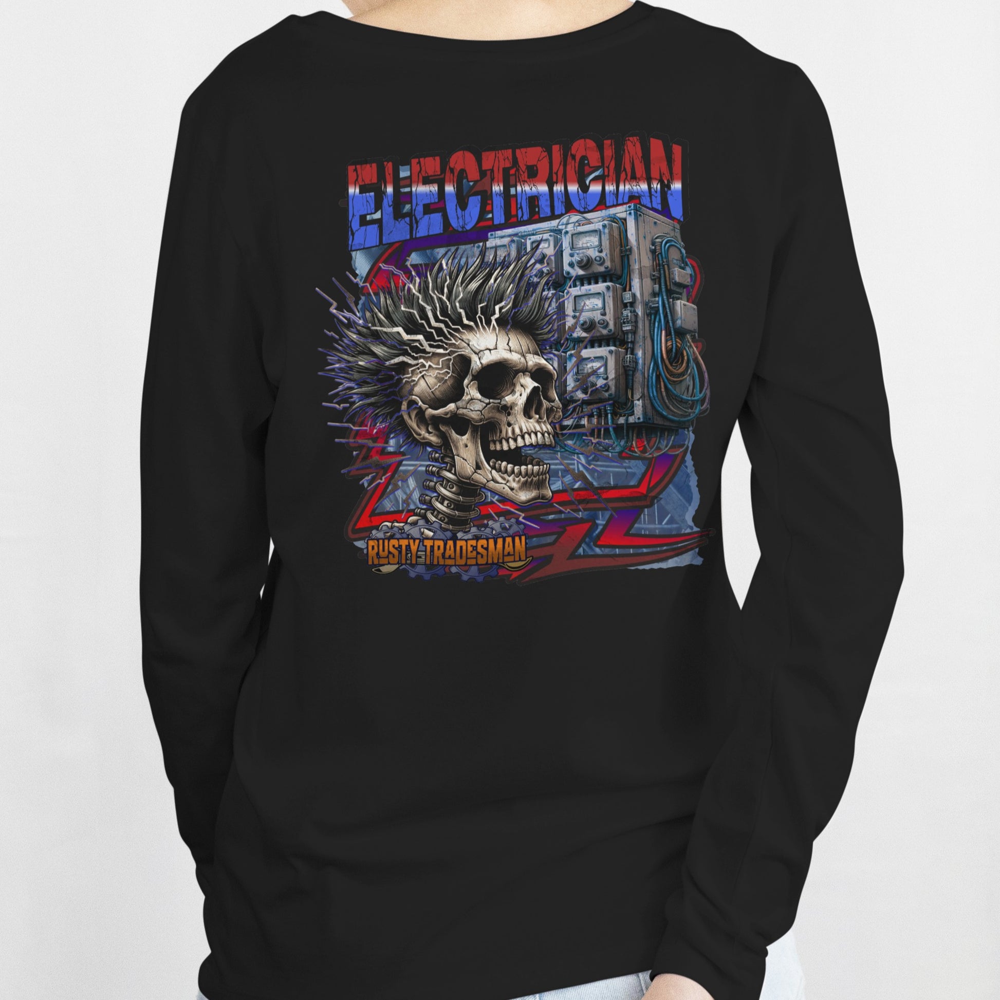 Electrician Long Sleeve Shirt  | Rusty Tradesman