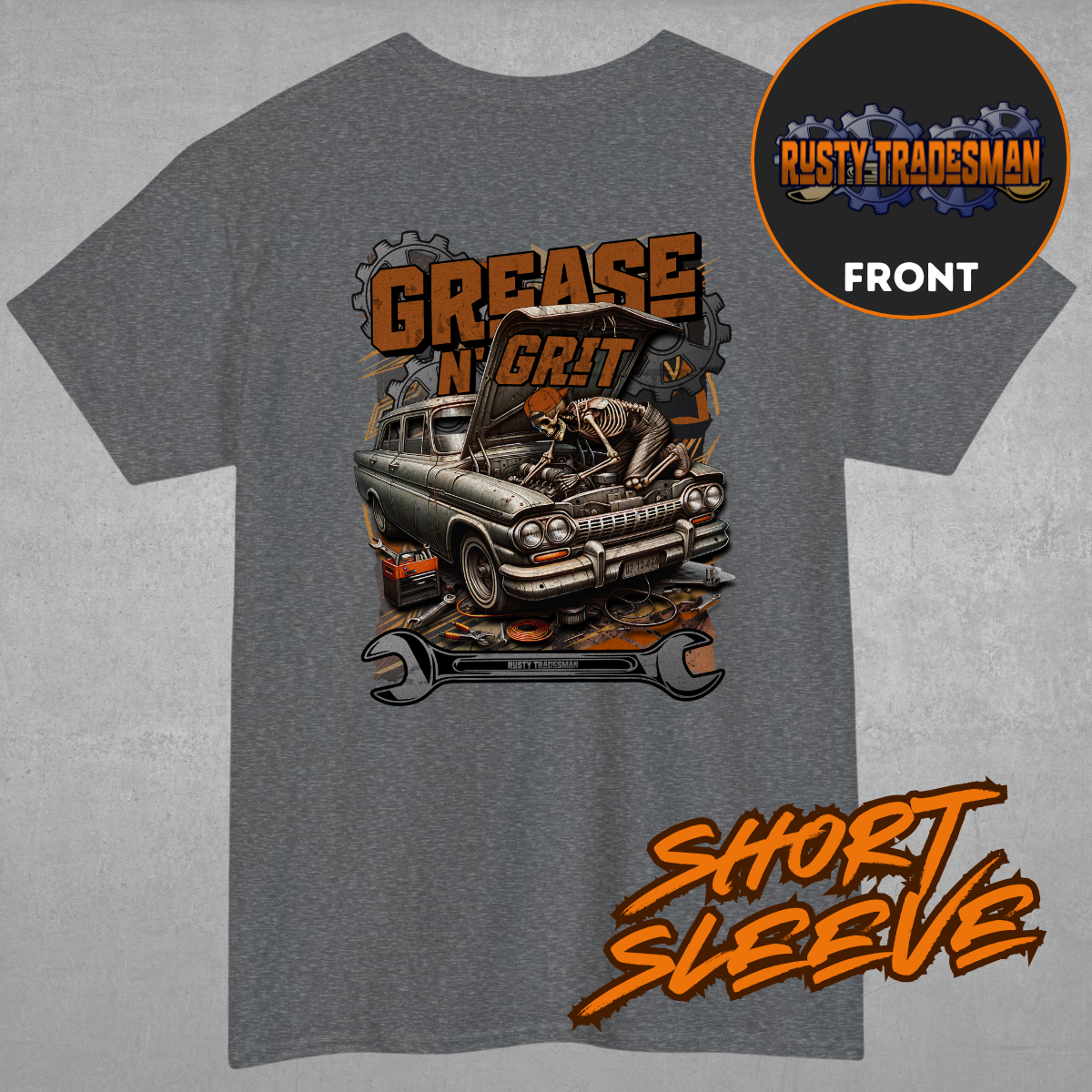 Grease N' Grit | Rusty Tradesman Mechanic T-shirt