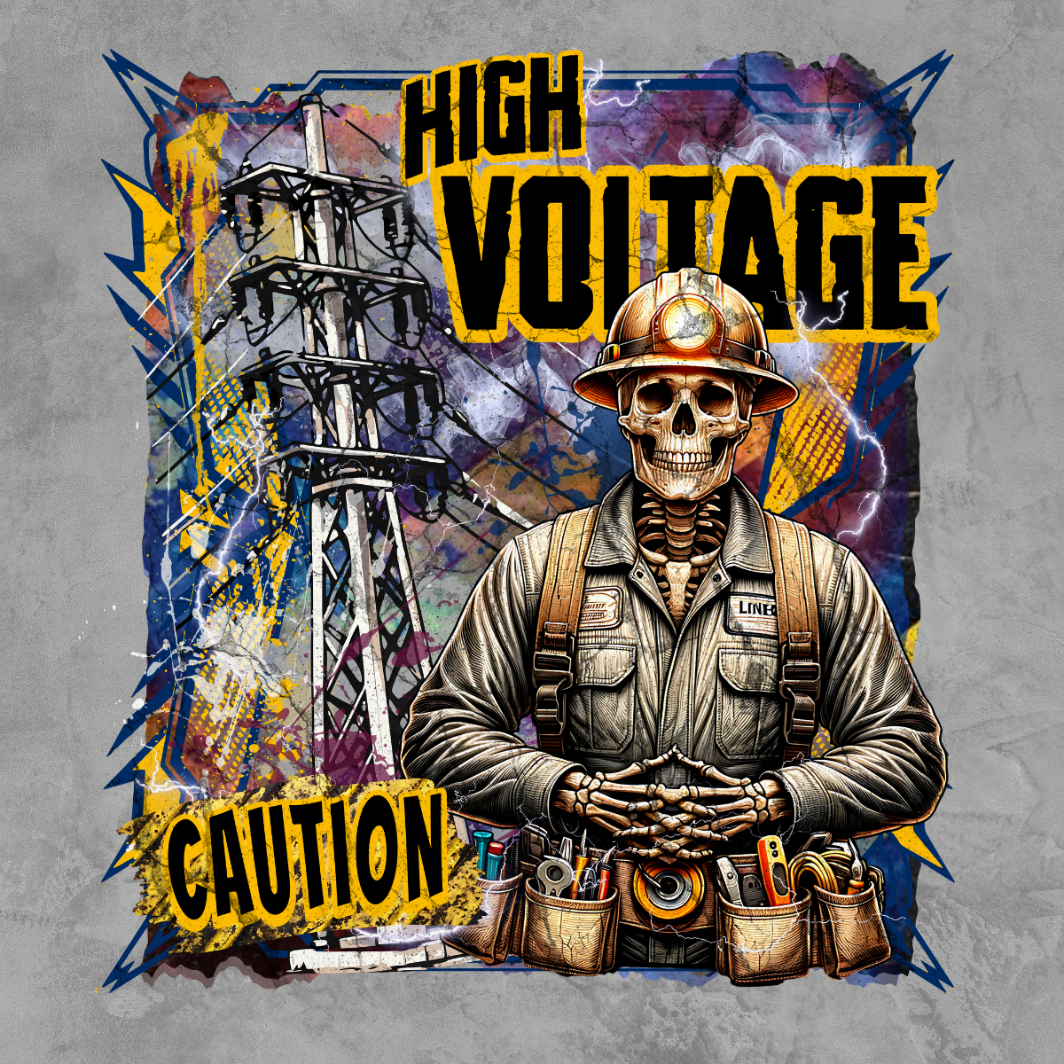High Voltage Lineman T-shirt | Rusty Tradesman