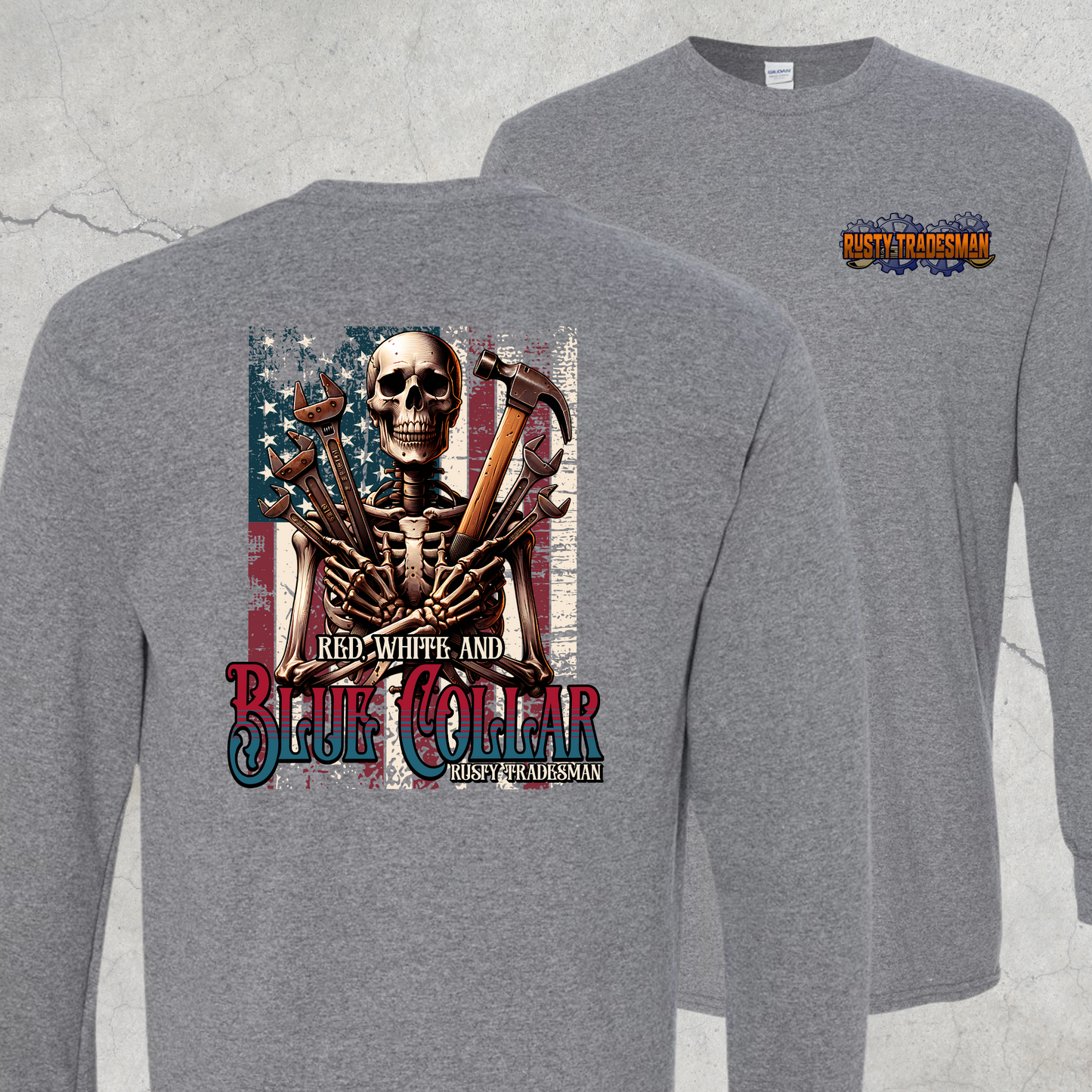 Red, White and Blue Collar | Long Sleeve