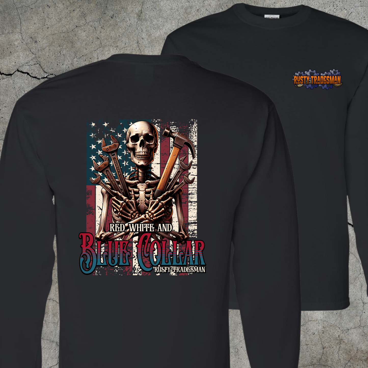 Red, White and Blue Collar | Long Sleeve