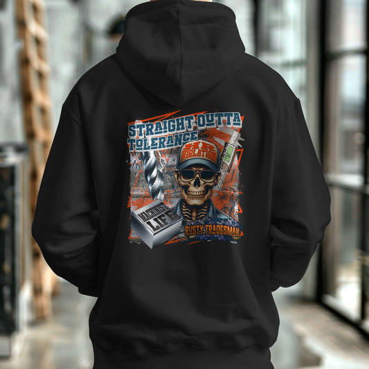 Machinist T-shirt | Straight Outta Tolerance | Rusty Tradesman