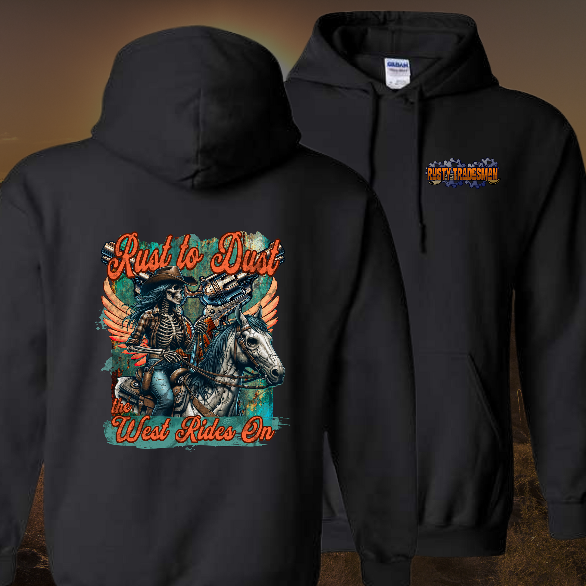 Rust to Dust Western Hoodie | Rusty Tradesman