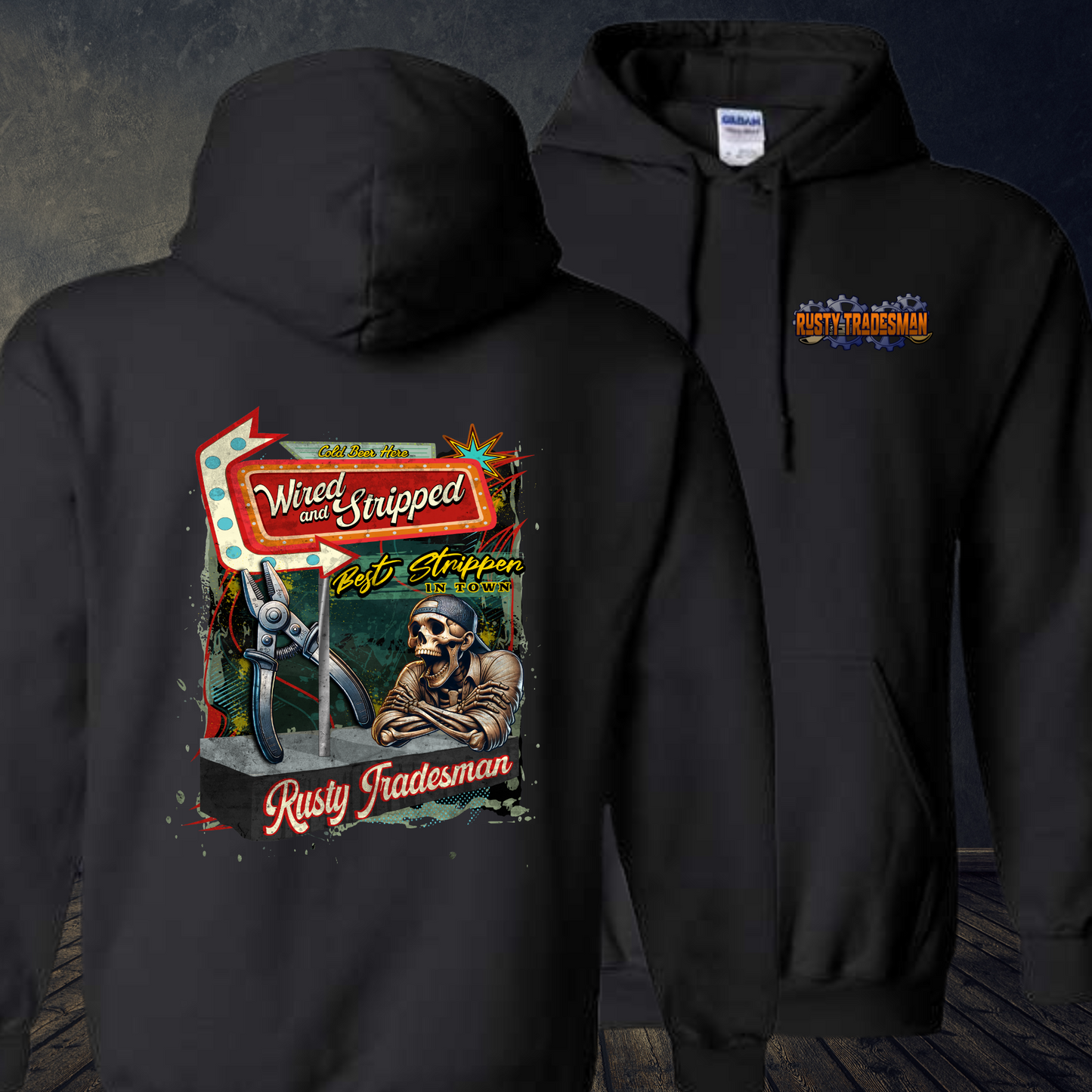 Wired and Stripped Hoodie