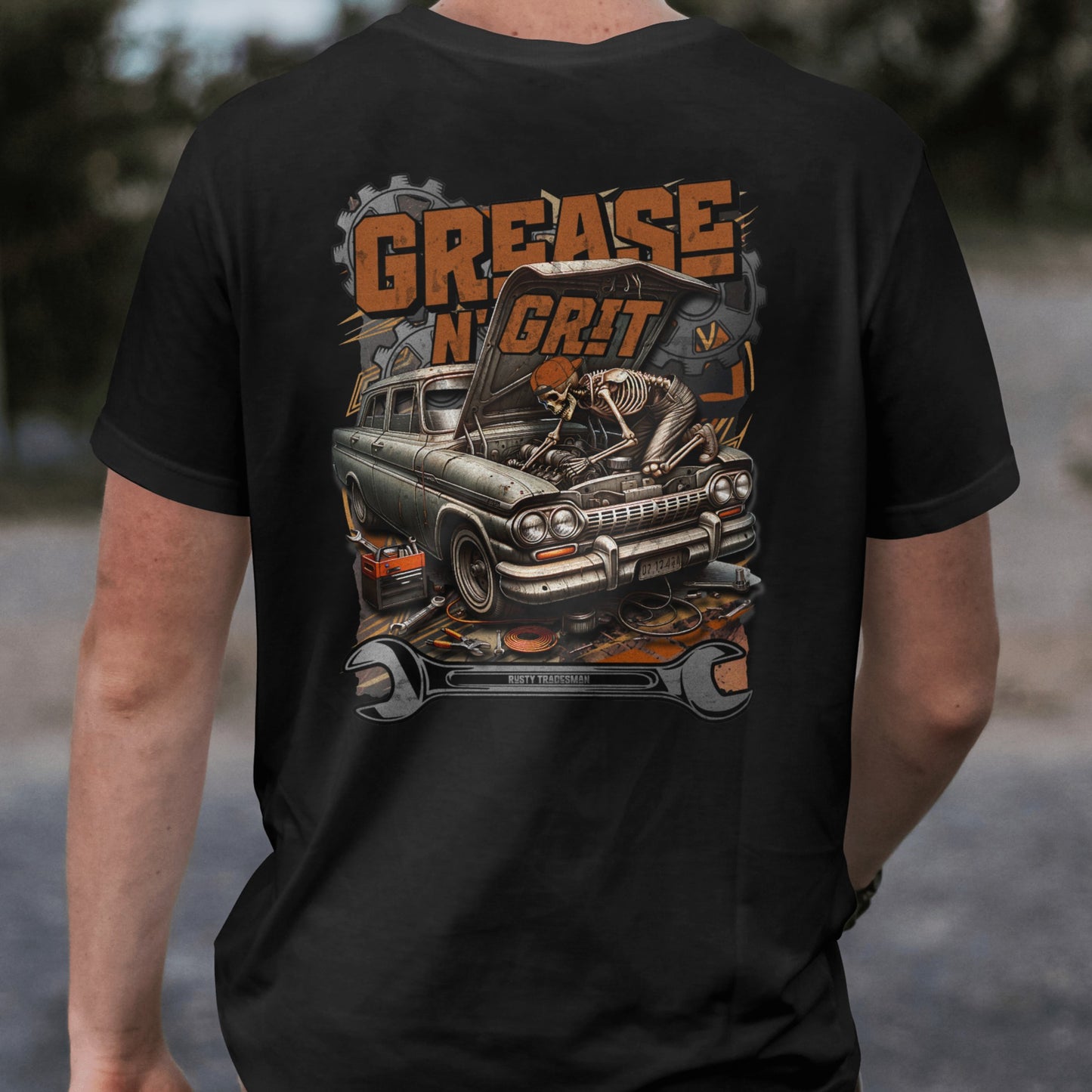 Grease N' Grit | Mechanic T-shirt | Rusty Tradesman