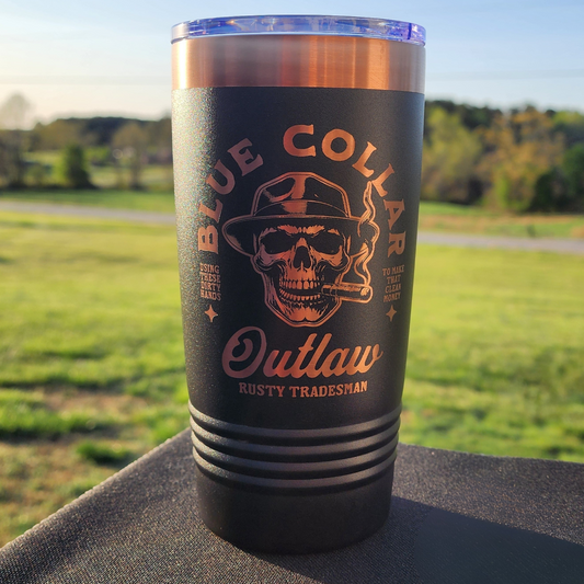 Blue Collar Outlaw Tumbler