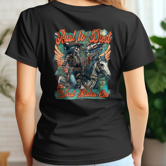 Western T-shirt | Rust to dust | Rusty Tradesman