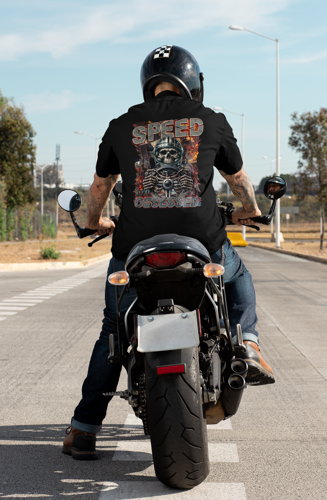 Speed Obsessed Motorcycle Rider