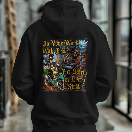 Do Your Work With Pride, Put Safety in Every Stride | Blue Collar Safety Hoodie