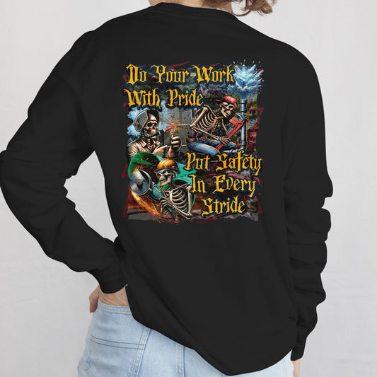 Do Your Work With Pride, Put Safety in Every Stride | Blue Collar Safety Long Sleeve