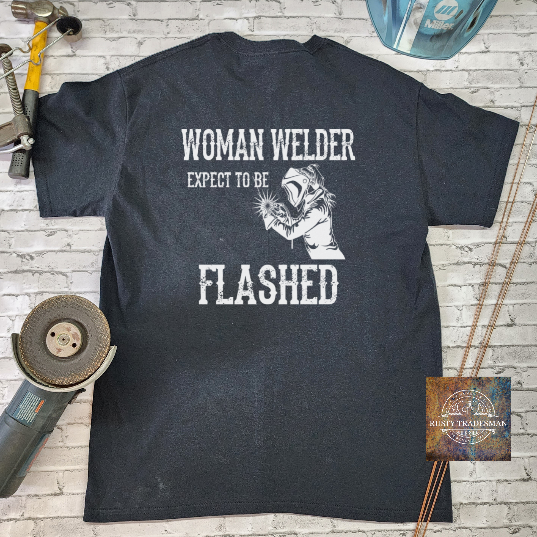 Woman Welder Expect to Be Flashed | Rusty Tradesman