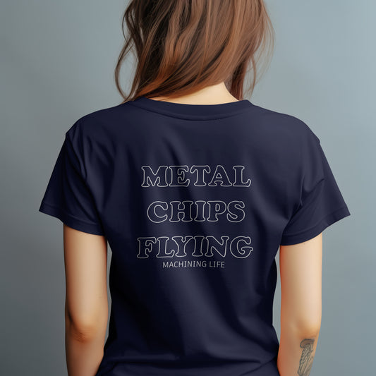 Metal Chips Flying T-Shirt