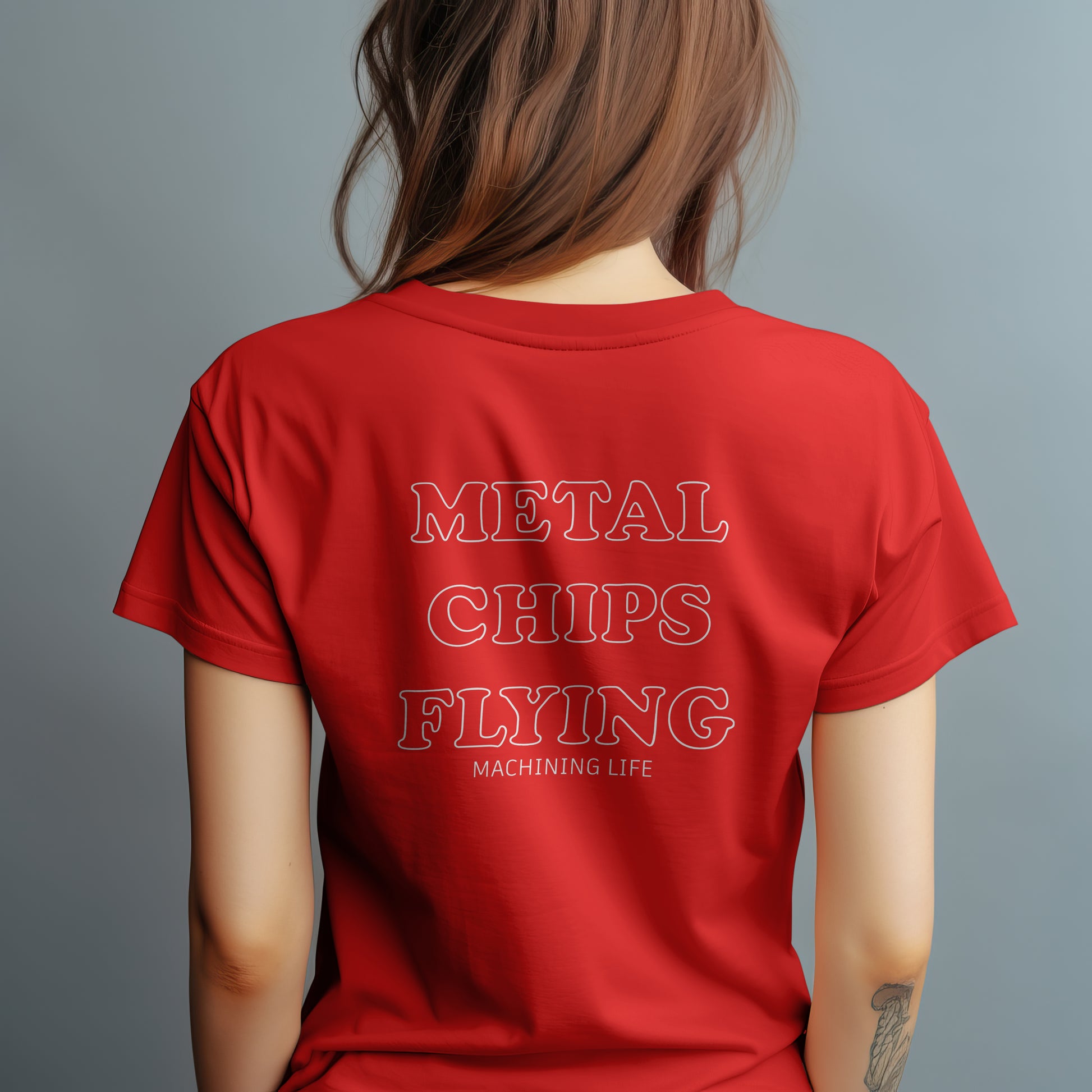 Metal Chips Flying T-Shirt