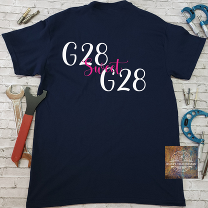 G28 Sweet G28 Machinist T-Shirt | Rusty Tradesman