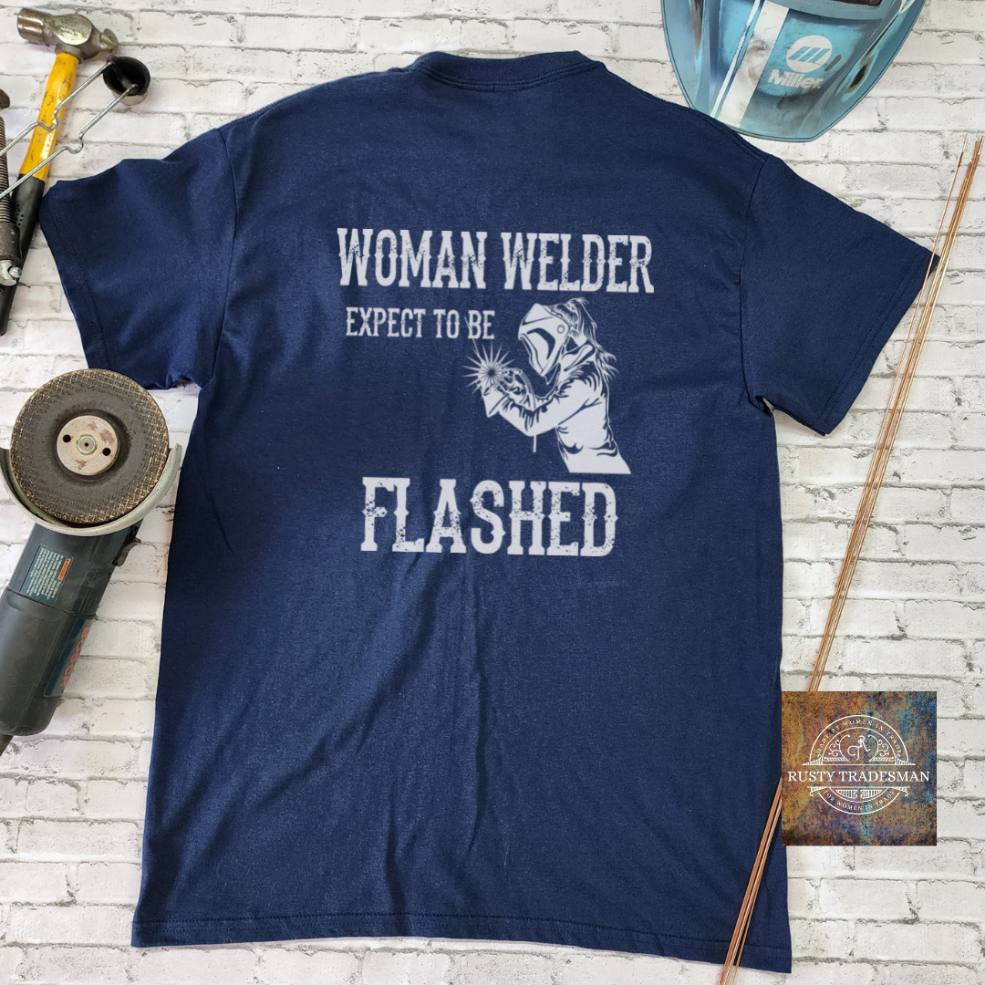 Woman Welder Expect to Be Flashed | Rusty Tradesman