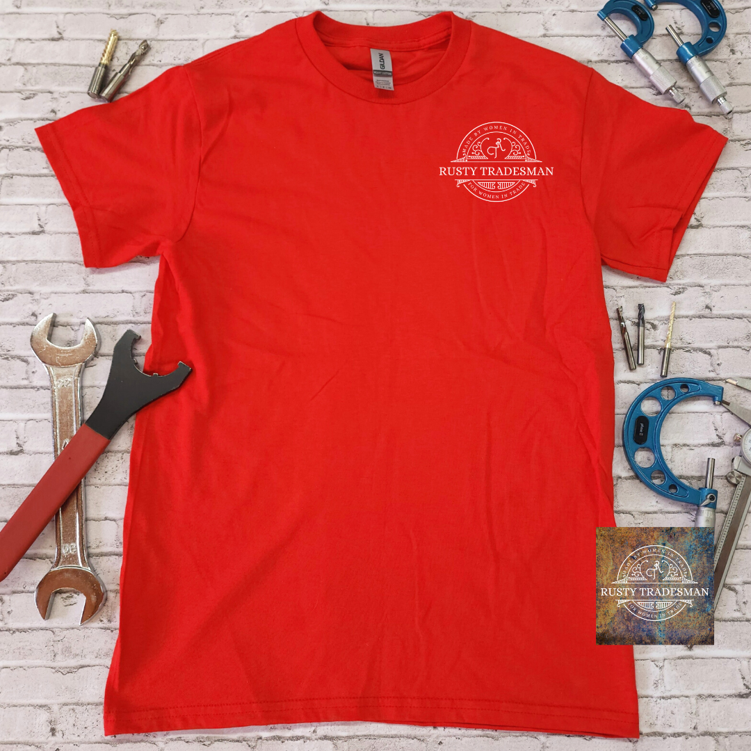 I Turn Metal Into Art Woman Machinist T-Shirt | Rusty Tradesman