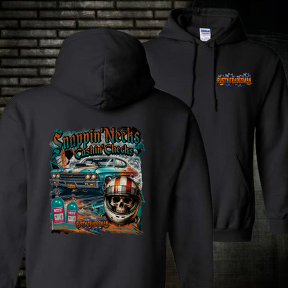 Snappin' Necks, Cashin' Checks | Drag Racing Hoodie
